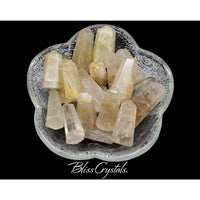 Thumbnail for 1 Gold RUTILATED QUARTZ Generator Point Mini Stone for 