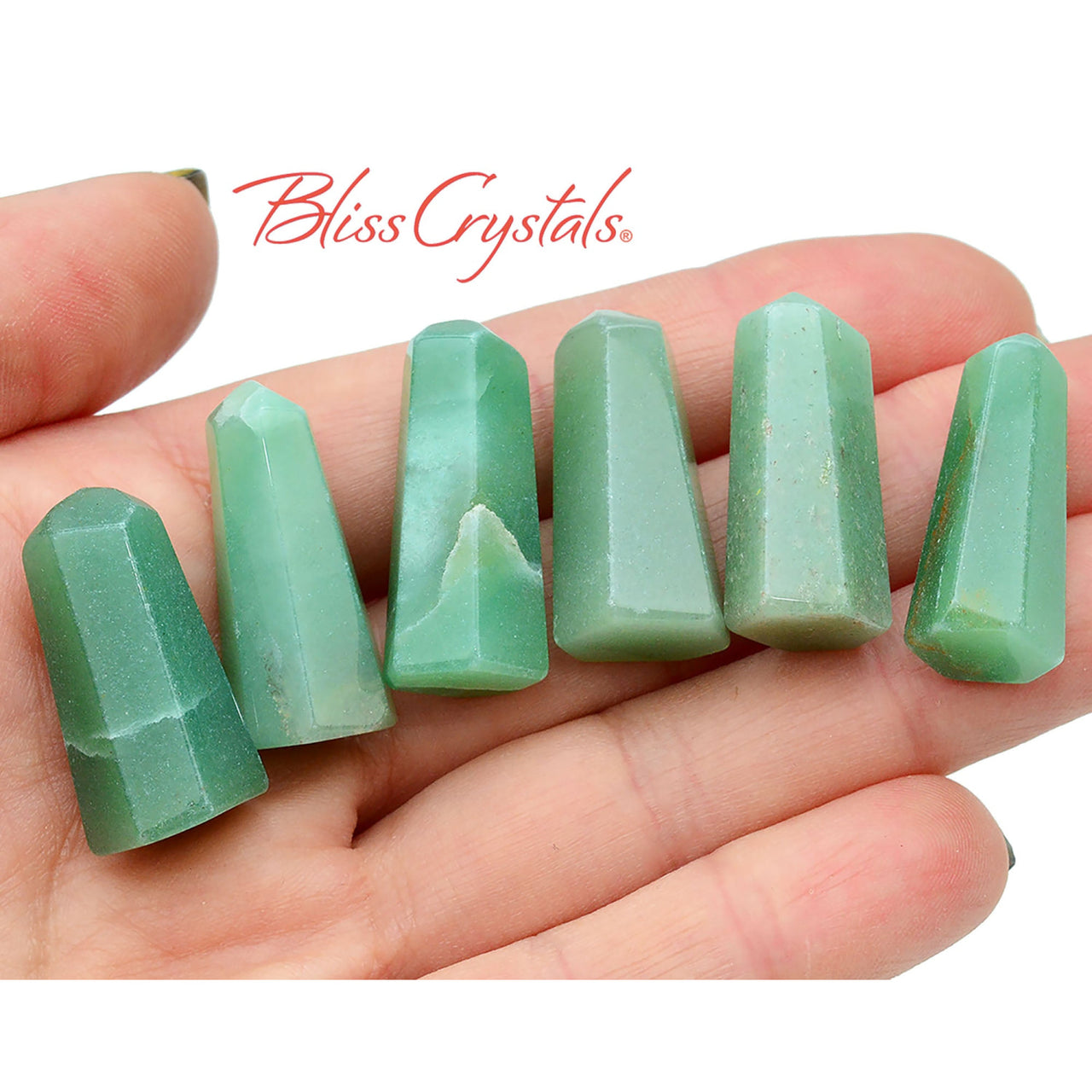 1 GREEN AVENTURINE Mini Crystal Tower for Prosperity #BC103