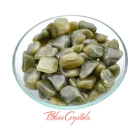 Thumbnail for 1 GROSSULARITE Olive Tumbled Stone aka Green Garnet Healing 