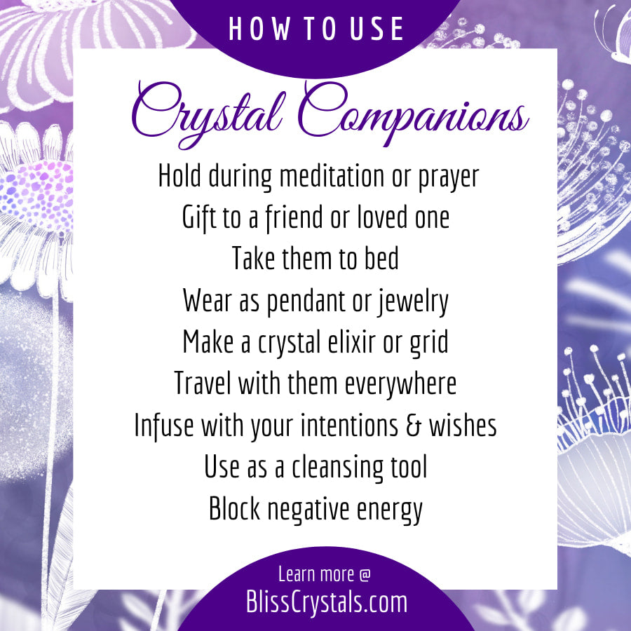 Heart Healing Crystal Companion Set for Grief and Loss w 