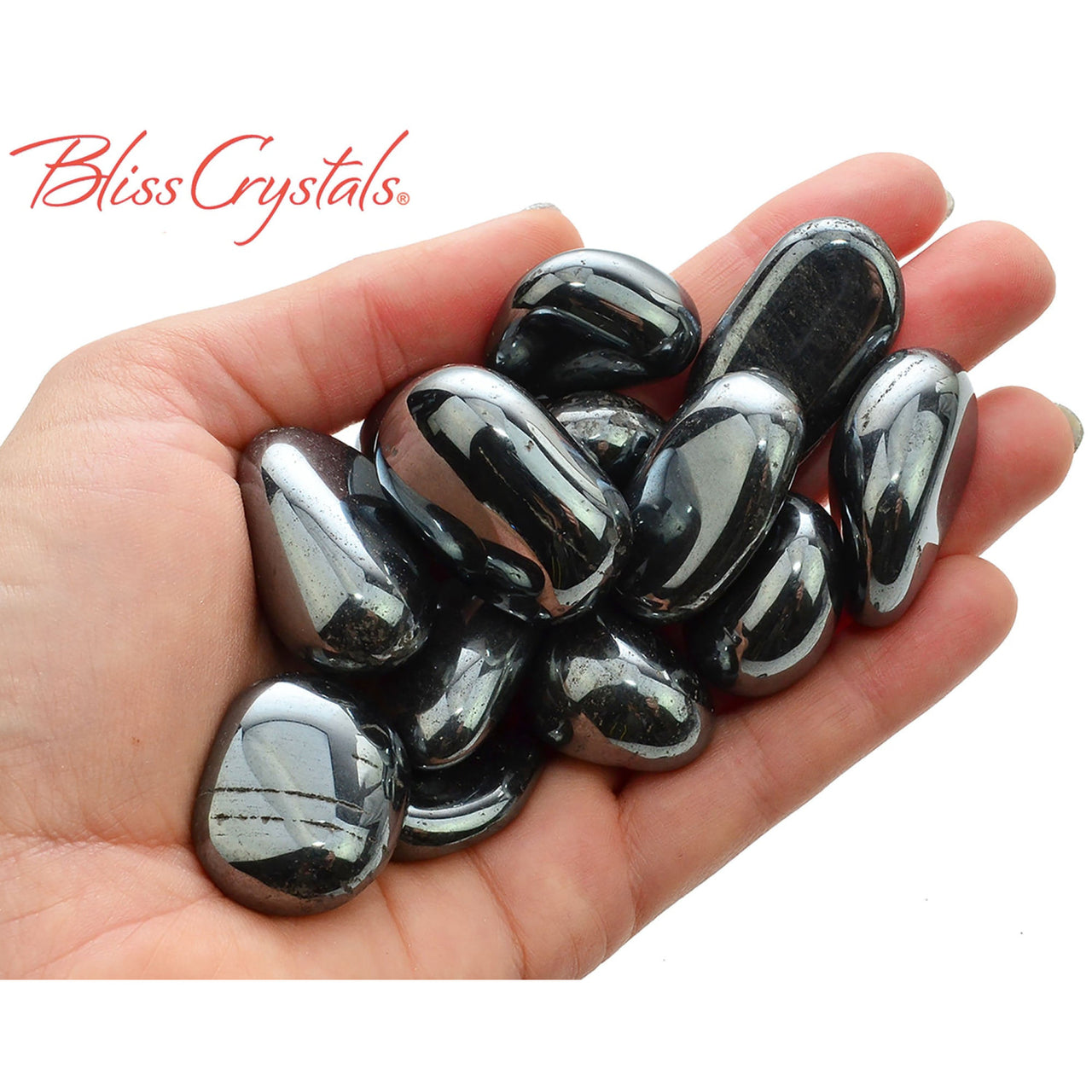 1 Large HEMATITE Tumbled Stone for grounding Healing Crystal