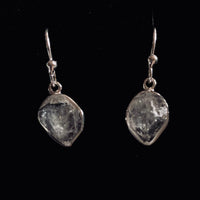 Thumbnail for Clear Quartz Herkimer Diamond Sterling Silver Earrings #J612D