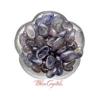 Thumbnail for 1 Gem IOLITE Light Blue Tumbled Stone Water Sapphire Mineral