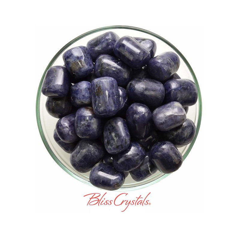 1 Gem Large IOLITE Tumbled Stone aka Water Sapphire Mineral 