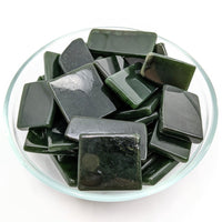 Thumbnail for Jade Siberian Dark Green Slice (1.4-1.7’) #LV1260 - bowl of green and black glass shards