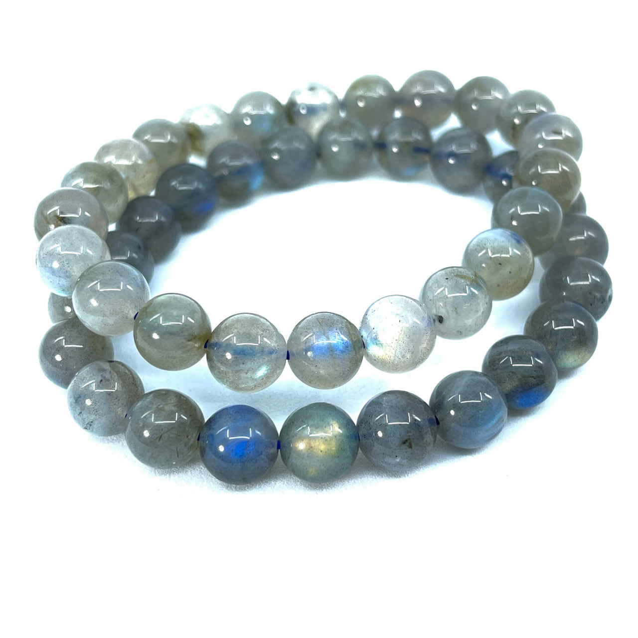 Labradorite Beaded Bracelet (15g) #SK3862 - $16