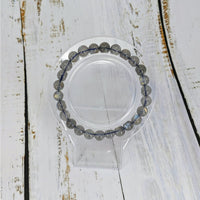 Thumbnail for Clear plastic ring with a blue beaded bracelet, Labradorite Bliss Crystals 7’ #SK3862