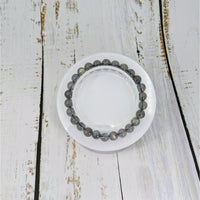 Thumbnail for Labradorite beaded bracelet on white plate - Elegant 6-7mm beads perfect for any occasion