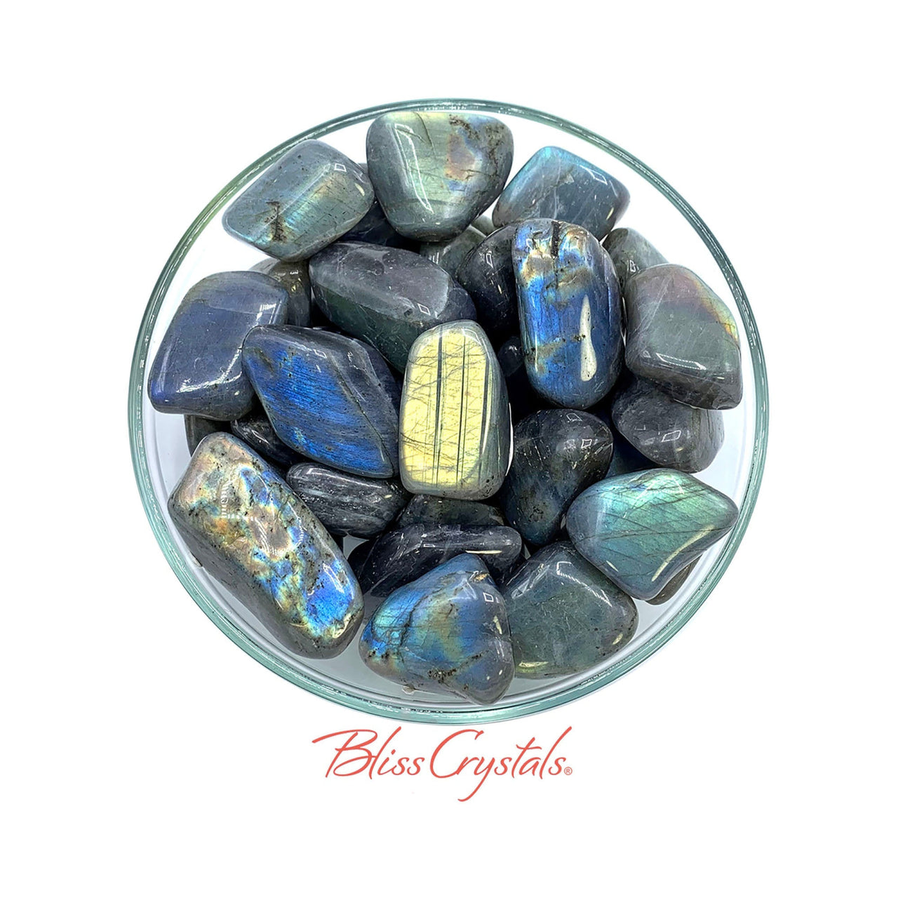 1 LABRADORITE Tumbled Stone w flash #LT61