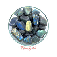 Thumbnail for 1 LABRADORITE Tumbled Stone w flash #LT61