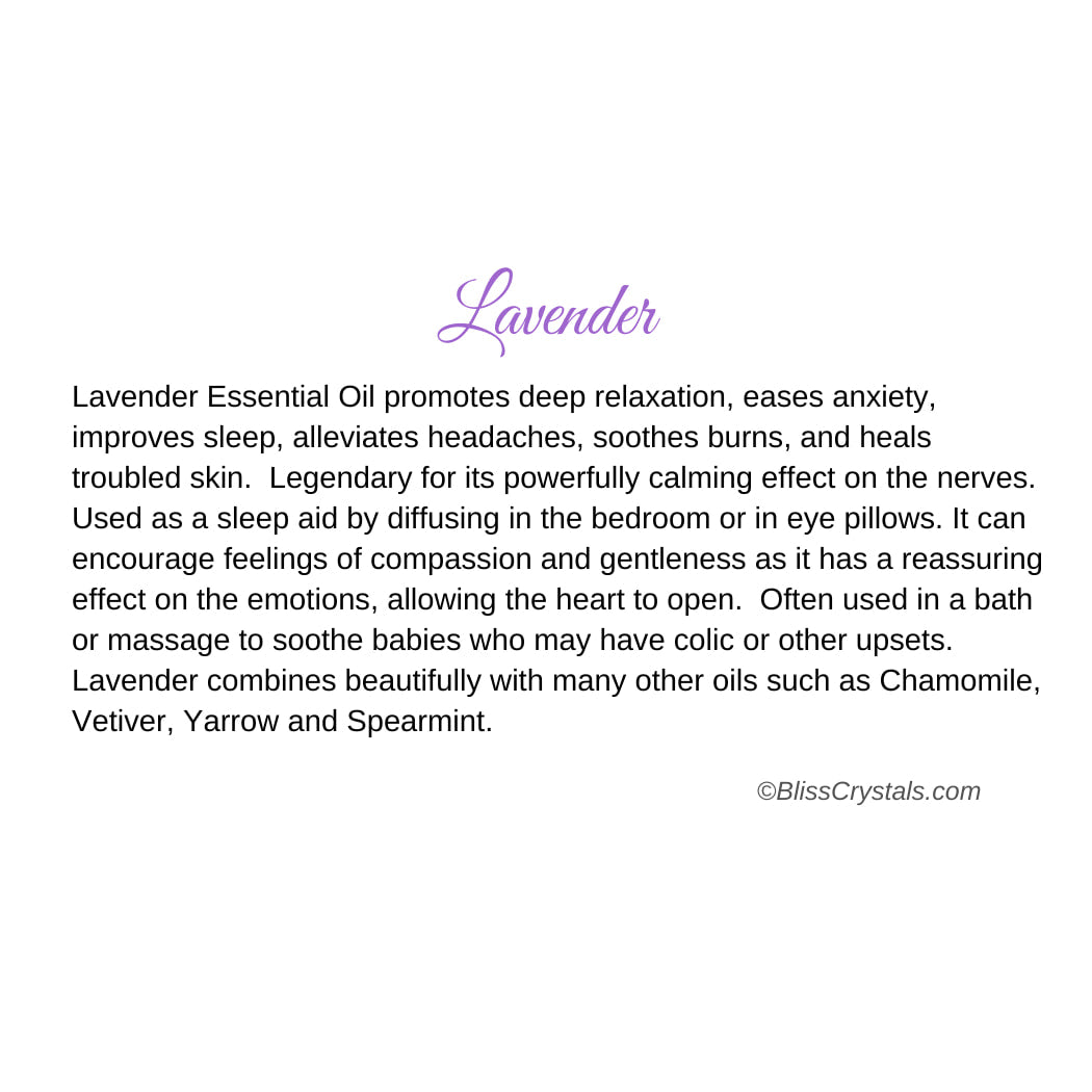 A Lavender book quote displayed on the Lavender Essential Oil Info Card #Q071