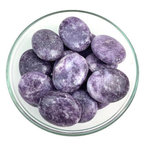 Lepidolite Palm Stone (48g) #SK2192