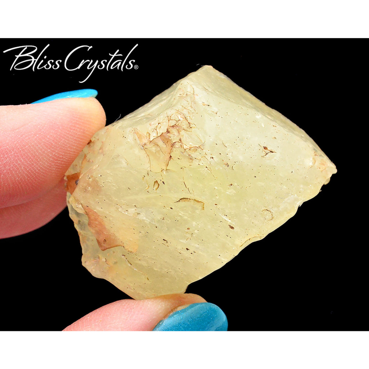 28 gm Genuine LIBYAN DESERT GLASS Rough Stone + Bag #LG10