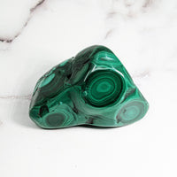 Thumbnail for Malachite 2.8’ Freeform #LV3119 Green Marble with Swirl Pattern