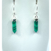 Thumbnail for Malachite Earrings Mini Point #SK8858 - $39