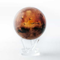 Thumbnail for Mars Planet Rotating Mova Globe 6’ with Acrylic Base featuring a liquid-filled glass ball