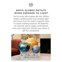 Thumbnail for Marble table with three MovA globes featuring Earth’s moon on acrylic bases