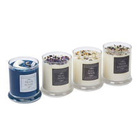 Thumbnail for New Moon crystal candles set: Soy candles in 7.5oz square glass jars for rituals and relaxation