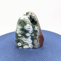 Thumbnail for Ocean Jasper Freeform Sculpture 6’ Marovato #SK5802 on Blue Mat – Quality Ocean Jasper