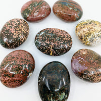 Thumbnail for A selection of colorful Ocean Jasper Pebbles in product #LV3168 for sale