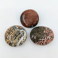 Thumbnail for Ocean Jasper pebbles in varied colors on white background - Veinless - Choose Size #LV3168