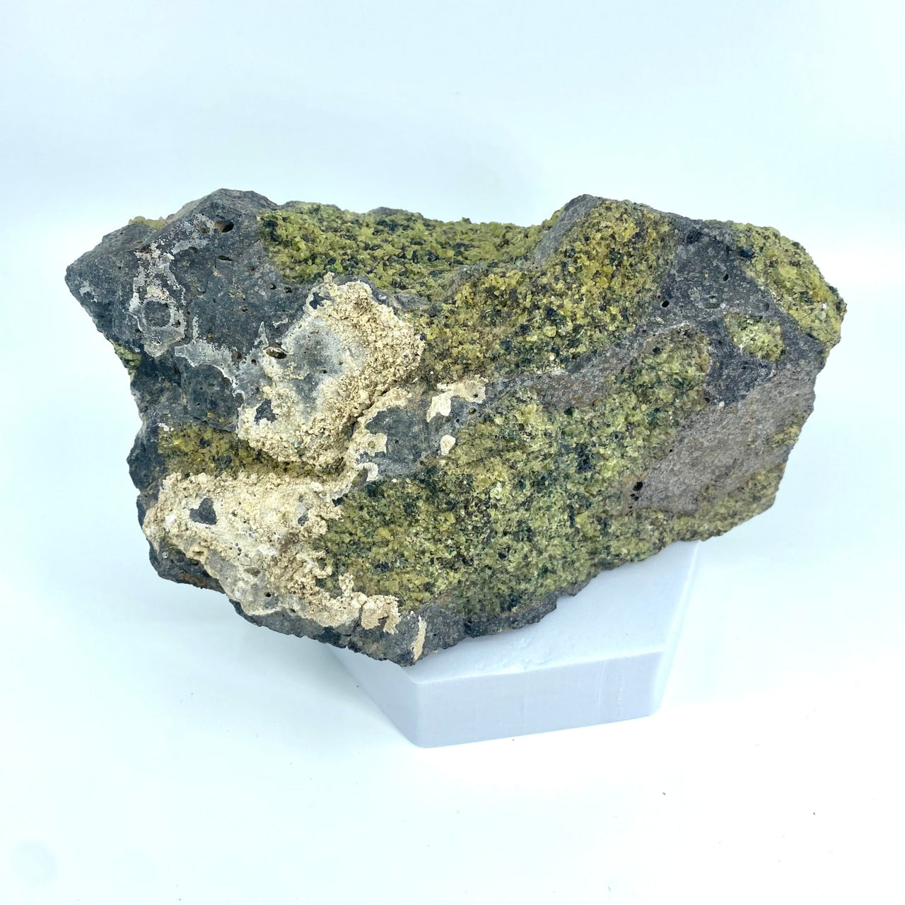 Peridot Rough Specimen Arizona #M120 - Rock with Lush Moss Growth Perfect for Collectors