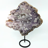 Thumbnail for Pink Purple Amethyst 13’ Specimen on Stand #LV2449 with Purple & White Rock and Black Ring