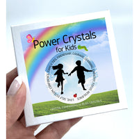 Thumbnail for Person holding a box of paper with rainbow, Power Crystals for Kids Set of 8 tumbled stones