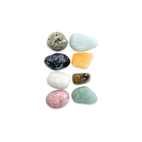 Thumbnail for Power Crystals for Men Set of 8 Tumbled Stones #K207 for Healing and Energy