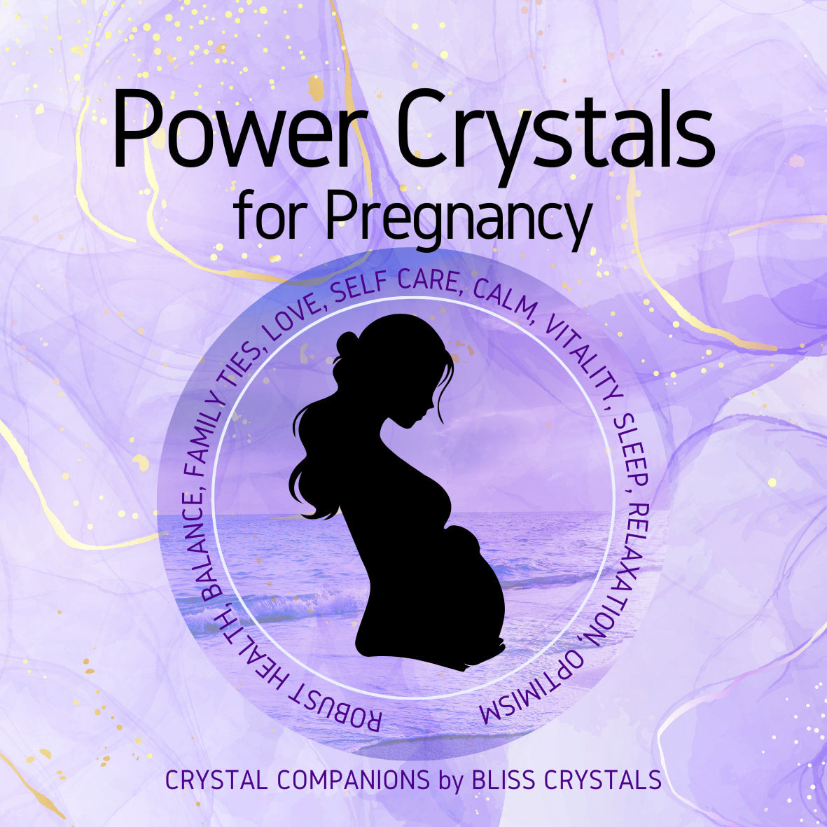 Power Crystals for Pregnancy Set of 8 Tumbled Stones for Expecting Mothers