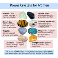 Thumbnail for Power Crystals for Women Set of 8 Tumbled Stones Chart of Crystals and Their Meanings