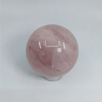 Thumbnail for Rose Quartz Sphere #LV4674 - Pink Jade Ball on White Background, 1-1.5