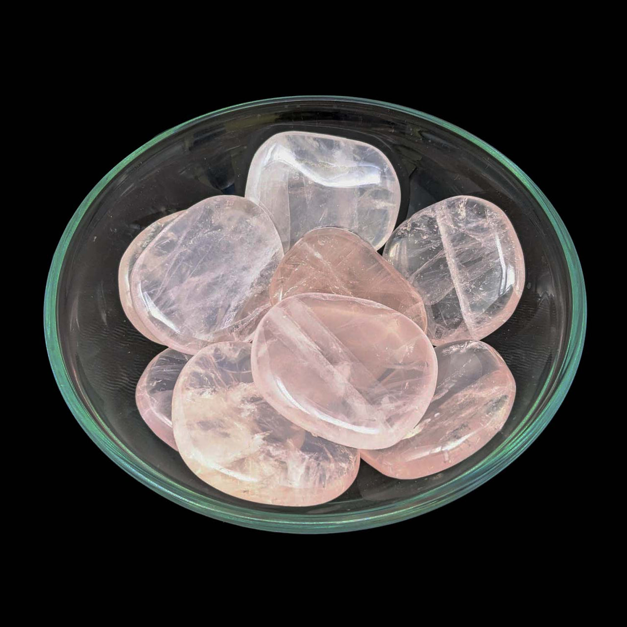 Rose Quartz Large 1.9" - 2.1" Palm Stone #LV1833