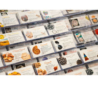 Thumbnail for A wall of crystal information cards displaying various types of food in a bulk set