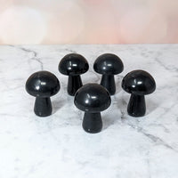 Thumbnail for Black mushroom knobs from Shungite 1.2’ Mushroom Carving, product code LV2840