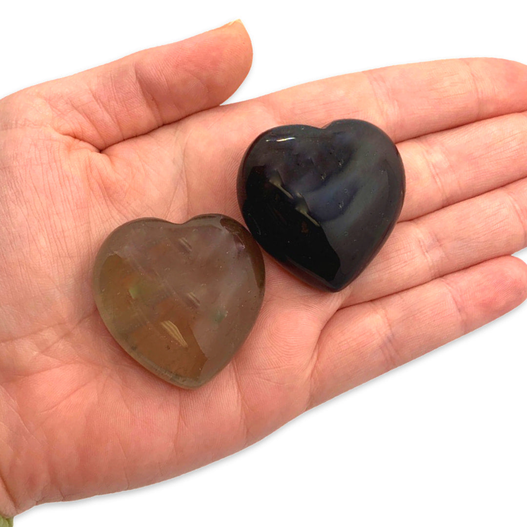 Smoky Quartz Small Heart (1.5/45g) #SK3924