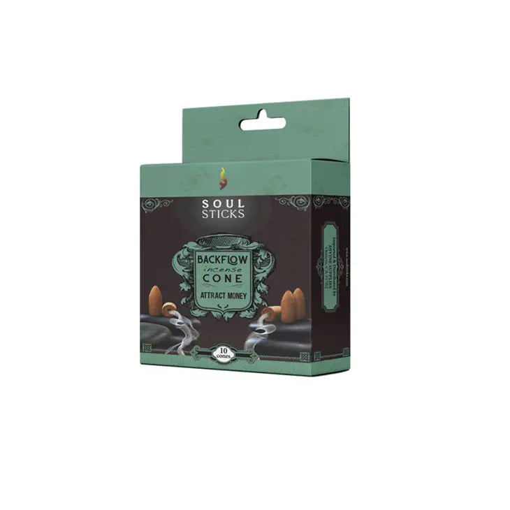 Soul of the Forest Dark Chocolate displayed with Soul Sticks Backflow Incense Cones #Q346