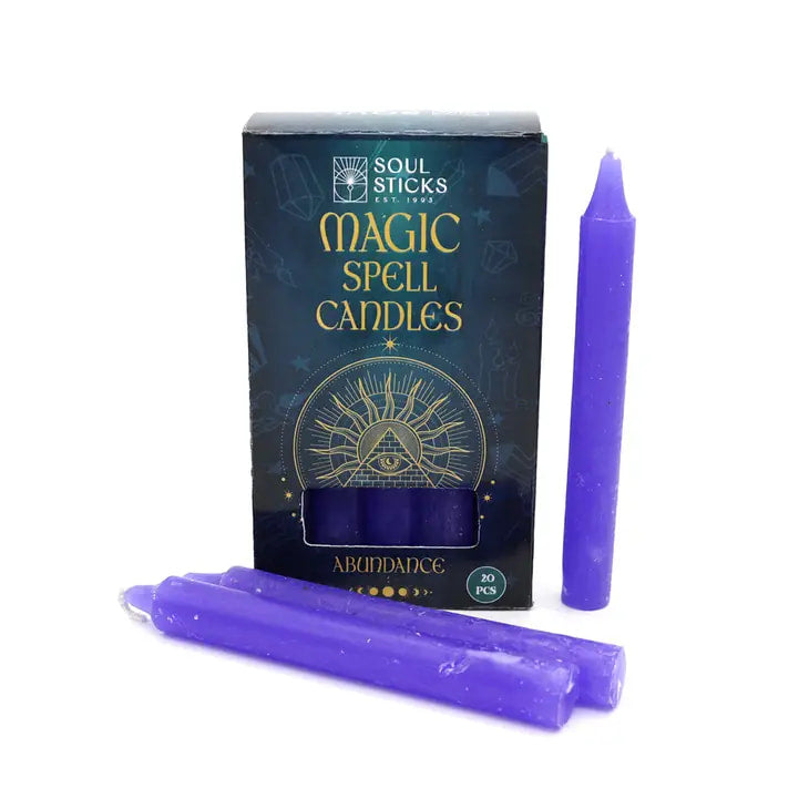 Purple Wikins Magic Candles in Soul Sticks Magic Spell Chime Ritual Candles Pack