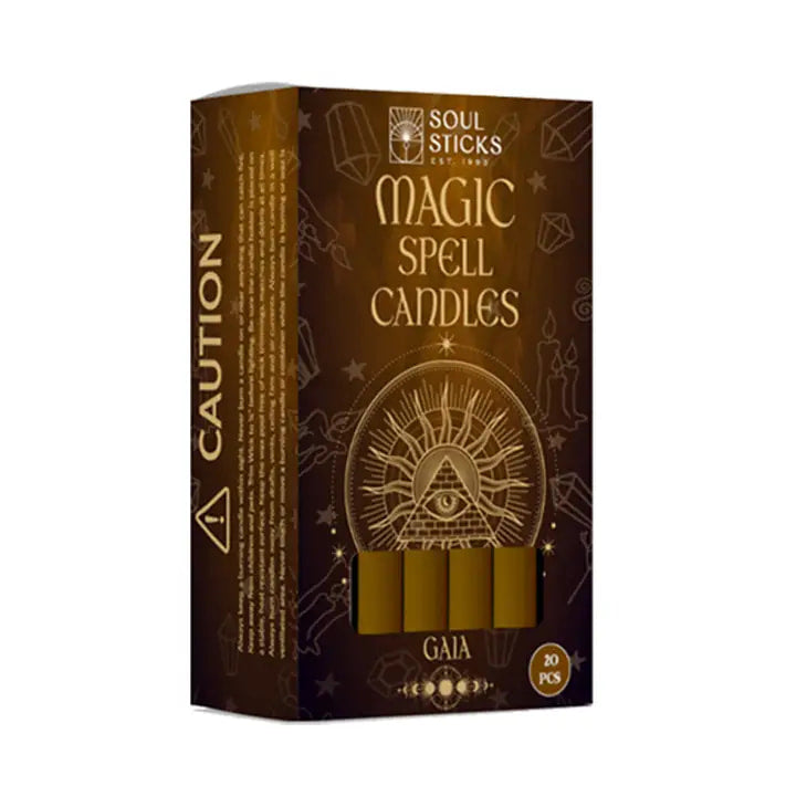 Soul Sticks Magic Spell Chime Ritual Candles 20pc in a decorative box for spiritual practices