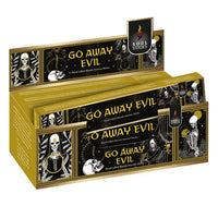 Thumbnail for Soul Sticks Natural Incense Stick #Q350 with gold foil box featuring a skeleton design