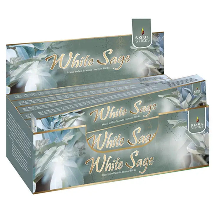 Soul Sticks Natural Incense - White Sage Incense Sticks for Aromatherapy and Relaxation