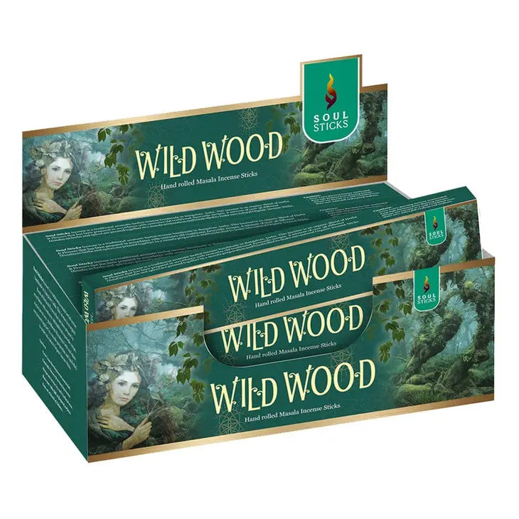 Soul Sticks Natural Incense Stick #Q350, featuring aromatic wildwood incense sticks