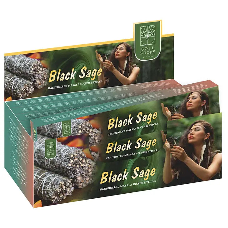 Black sage incense sticks from Soul Sticks Natural Incense Stick #Q350