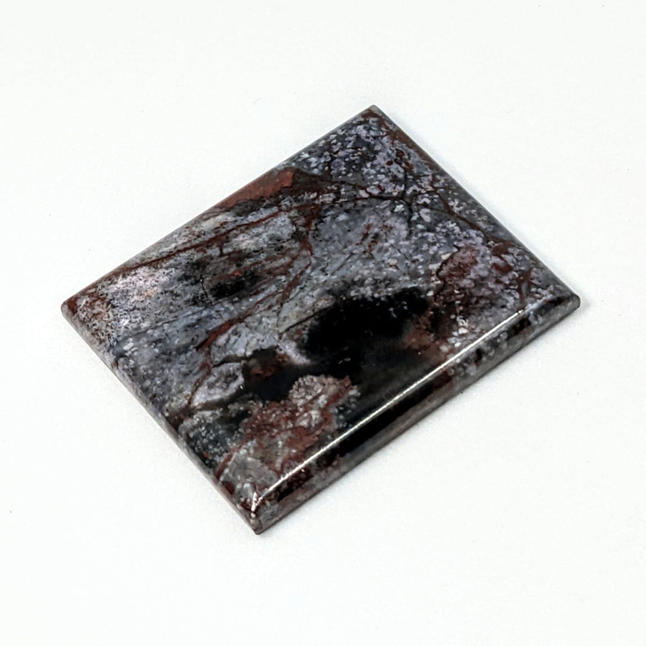 Sugilite Rectangle Cabochon #C138: Square Black and White Marble Tile