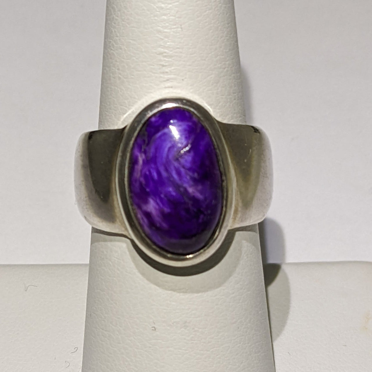 Sugilite Ring #J803 featuring a stunning purple stone in the center