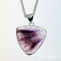 Thumbnail for Super 7 Pendant .99’ with Purple Stone and Silver Chain #LV1758