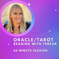 Thumbnail for A blonde woman with a purple background offering Tarot/Oracle Card Reading - 60 minute session