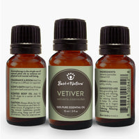 Thumbnail for Vetiver Essential Oil Single Note by Best of Nature #BN55 featured in a sophisticated display