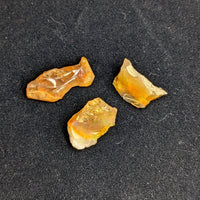 Thumbnail for Three Yellow Citrine Crystals from Welo Ethiopian Opal Rough Cut, 1.5 gm #MM201D