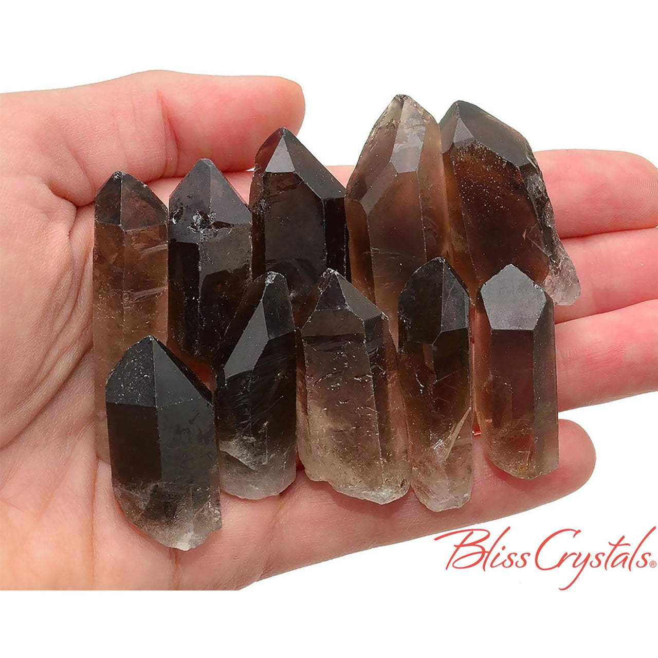 1 XL Rough SMOKY QUARTZ Point Healing Crystal Smokey Stone 